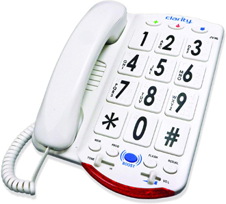 Clarity JV35W Amplified Talking Telephone with Braille