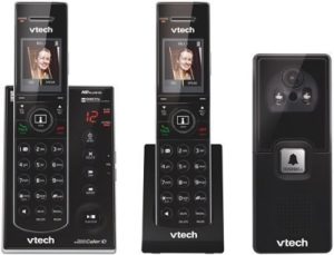 VTECH IS7121 landline telephone with 2 handsets doorbell