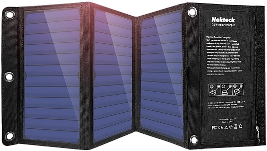NekTeck 21 W Portable Solar Chargers for cell phones