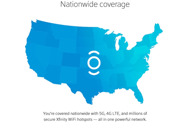 Xfinity Mobile 5G Coverage Map 2022 2023 