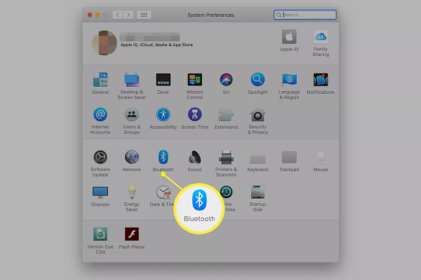 To open system preferences, click Bluetooth -  Connect a Wireless Mouse